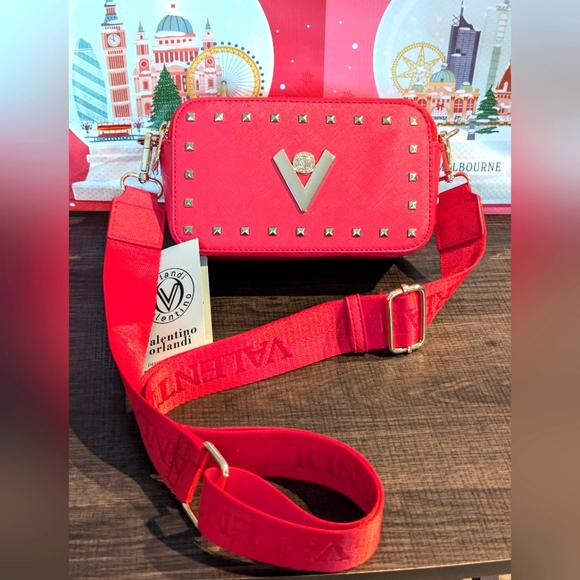 Valentino Orlandi Handbags - Valentino Orlandi Studded Camera Crossbody Bag
